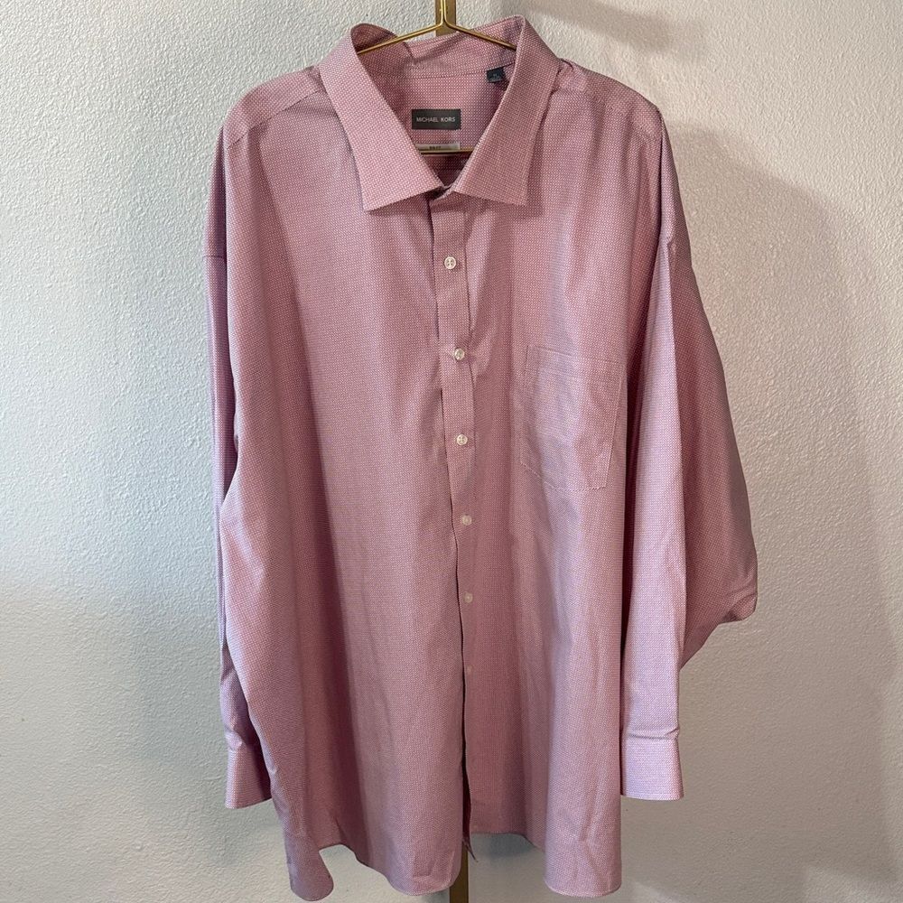 Men’s 3XL Big & Tall Dress Shirt (Neck 22”, Sleeve 34–35) *flaw